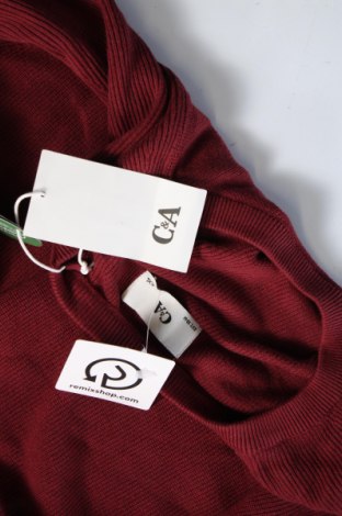 Мъжки пуловер C&A, Размер XXL, Цвят Червен, Цена 24,38 лв.