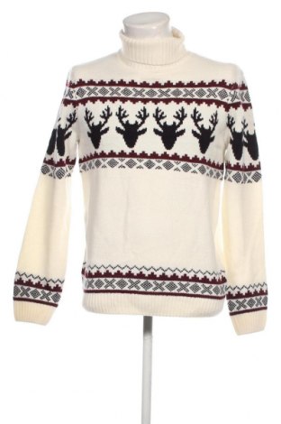 Мъжки пуловер C&A, Размер M, Цвят Бял, Цена 12,47 лв.