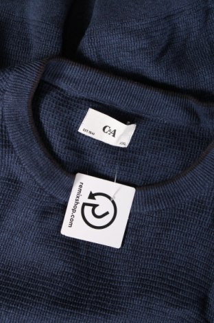Мъжки пуловер C&A, Размер XXL, Цвят Син, Цена 11,60 лв.