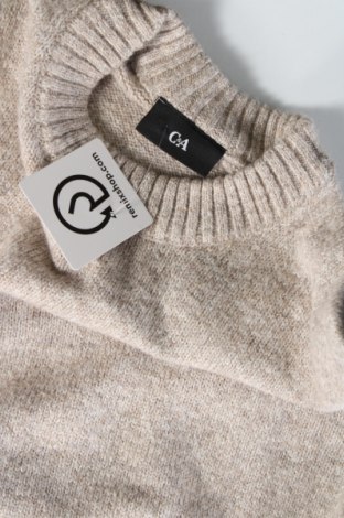 Мъжки пуловер C&A, Размер M, Цвят Бежов, Цена 13,63 лв.