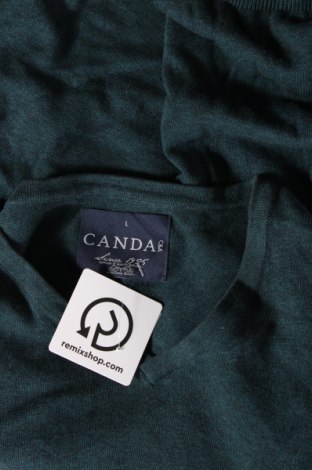 Мъжки пуловер Canda, Размер L, Цвят Зелен, Цена 15,37 лв.