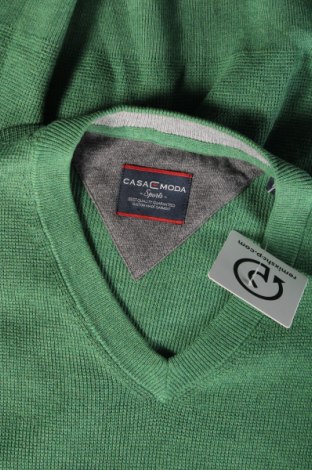 Мъжки пуловер Casa Moda, Размер M, Цвят Зелен, Цена 39,06 лв.