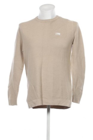 Мъжки пуловер Core By Jack & Jones, Размер L, Цвят Бежов, Цена 22,10 лв.