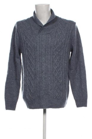 Ανδρικό πουλόβερ Dressmann, Μέγεθος XL, Χρώμα Μπλέ, Τιμή 9,88 €