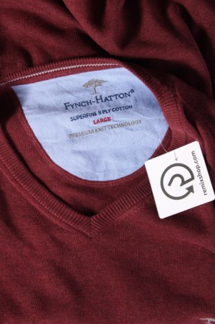 Herrenpullover Fynch-Hatton, Größe L, Farbe Rot, Preis 27,18 €