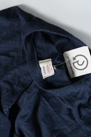 Ανδρικό πουλόβερ George, Μέγεθος M, Χρώμα Μπλέ, Τιμή 7,18 €