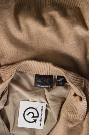 Мъжки пуловер Greg Norman, Размер L, Цвят Бежов, Цена 35,96 лв.