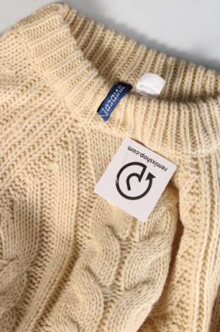 Мъжки пуловер H&M Divided, Размер M, Цвят Екрю, Цена 13,63 лв.