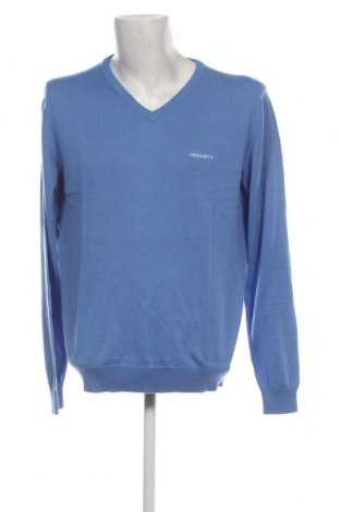 Мъжки пуловер Hackett, Размер XL, Цвят Син, Цена 142,80 лв.