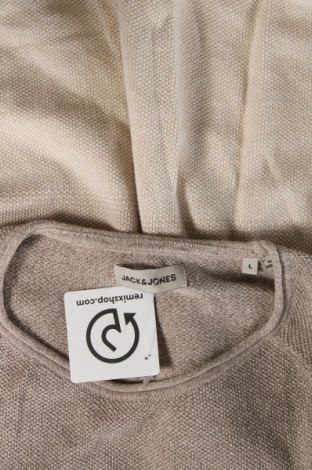 Мъжки пуловер Jack & Jones, Размер L, Цвят Бежов, Цена 15,98 лв.