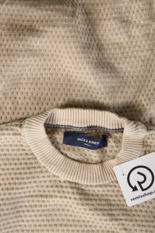 Ανδρικό πουλόβερ Jack & Jones PREMIUM, Μέγεθος L, Χρώμα  Μπέζ, Τιμή 11,15 €