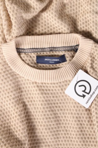 Мъжки пуловер Jack & Jones PREMIUM, Размер XL, Цвят Бежов, Цена 13,60 лв.