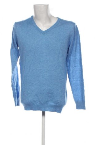 Ανδρικό πουλόβερ John Cabot, Μέγεθος M, Χρώμα Μπλέ, Τιμή 11,12 €
