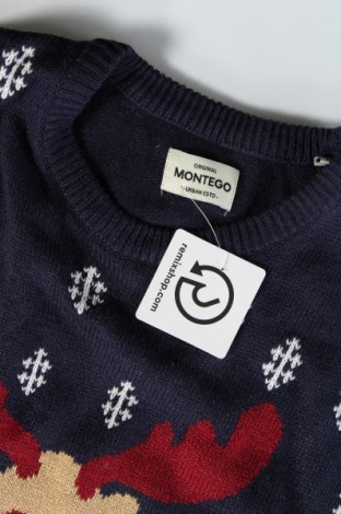 Ανδρικό πουλόβερ Montego, Μέγεθος L, Χρώμα Μπλέ, Τιμή 7,18 €