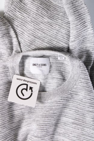 Мъжки пуловер Only & Sons, Размер M, Цвят Сив, Цена 9,57 лв.