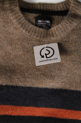 Мъжки пуловер Only & Sons, Размер M, Цвят Многоцветен, Цена 16,24 лв.
