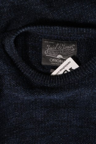 Ανδρικό πουλόβερ Originals By Jack & Jones, Μέγεθος M, Χρώμα Μπλέ, Τιμή 8,41 €