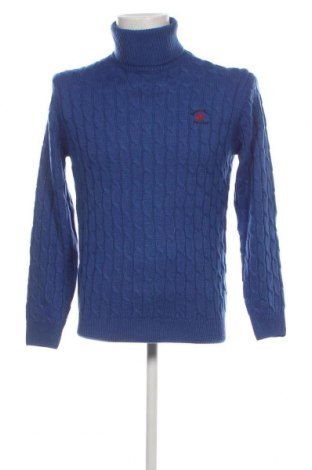 Мъжки пуловер Beverly Hills Polo Club, Размер M, Цвят Син, Цена 35,42 лв.