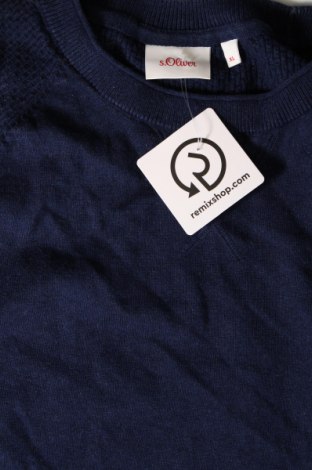 Ανδρικό πουλόβερ S.Oliver, Μέγεθος XL, Χρώμα Μπλέ, Τιμή 12,41 €