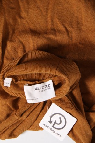 Ανδρικό πουλόβερ Selected Homme, Μέγεθος M, Χρώμα Καφέ, Τιμή 9,39 €