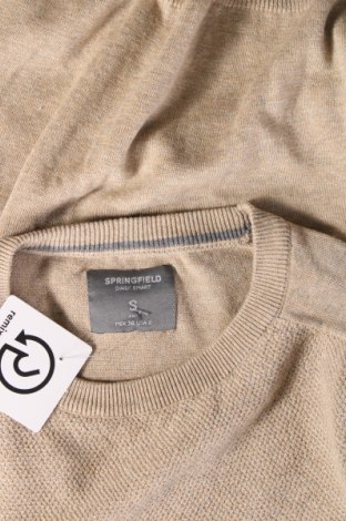 Ανδρικό πουλόβερ Springfield, Μέγεθος S, Χρώμα  Μπέζ, Τιμή 13,10 €