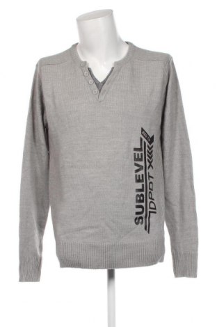 Ανδρικό πουλόβερ Sublevel, Μέγεθος XXL, Χρώμα Γκρί, Τιμή 11,66 €