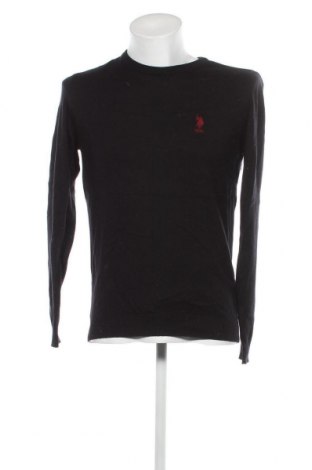 Мъжки пуловер U.S. Polo Assn., Размер M, Цвят Черен, Цена 49,60 лв.