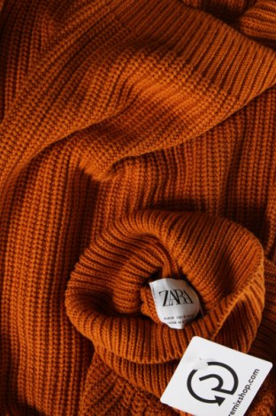 Pulover de bărbați Zara, Mărime M, Culoare Portocaliu, Preț 105,26 Lei
