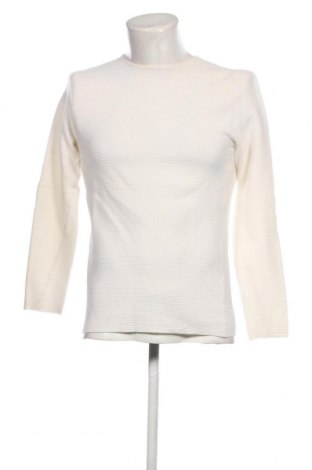 Мъжки пуловер Zara Man, Размер M, Цвят Бял, Цена 39,20 лв.