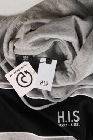 Herren Sweatshirt H.I.S, Größe L, Farbe Grau, Preis 7,82 €
