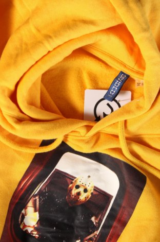Herren Sweatshirt H&M Divided, Größe M, Farbe Gelb, Preis 16,14 €