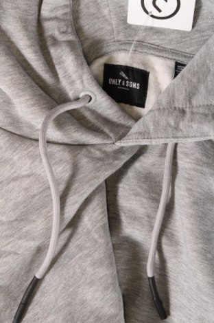 Herren Sweatshirt Only & Sons, Größe M, Farbe Grau, Preis € 15,74