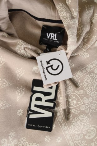Ανδρικό φούτερ Viral Vibes, Μέγεθος XL, Χρώμα  Μπέζ, Τιμή 14,38 €