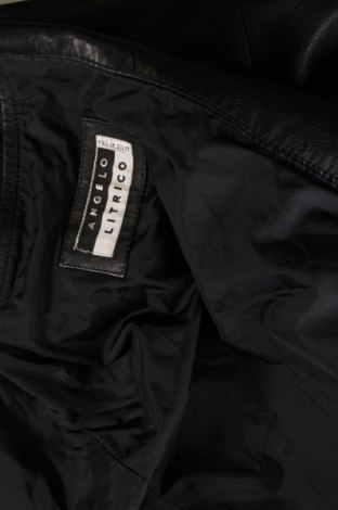 Ανδρικό δερμάτινο μπουφάν Angelo Litrico, Μέγεθος XL, Χρώμα Μαύρο, Τιμή 35,08 €