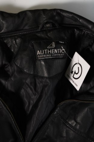 Ανδρικό δερμάτινο μπουφάν Authentic Clothing Company, Μέγεθος L, Χρώμα Μαύρο, Τιμή 38,39 €