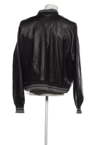Ανδρικό δερμάτινο μπουφάν Boohoo, Μέγεθος XL, Χρώμα Μαύρο, Τιμή 23,64 €
