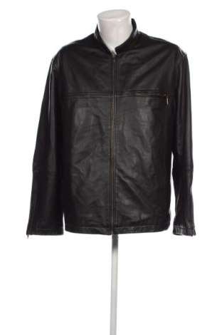 Ανδρικό δερμάτινο μπουφάν Henry Morell, Μέγεθος L, Χρώμα Μαύρο, Τιμή 48,32 €