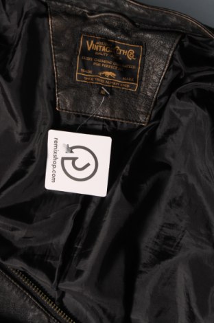 Ανδρικό δερμάτινο μπουφάν Jack & Jones, Μέγεθος XL, Χρώμα Καφέ, Τιμή 84,74 €