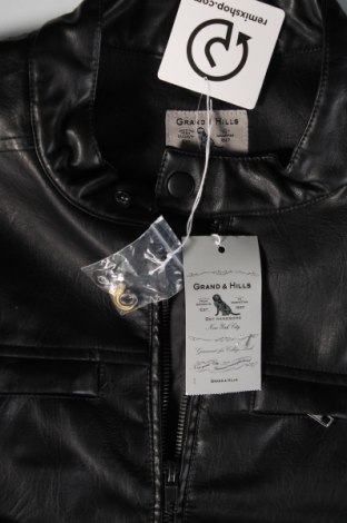 Pánská kožená bunda  Oviesse, Velikost M, Barva Černá, Cena  687,00 Kč