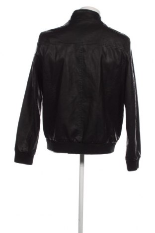 Ανδρικό δερμάτινο μπουφάν Oviesse, Μέγεθος XL, Χρώμα Μαύρο, Τιμή 30,54 €
