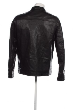 Ανδρικό δερμάτινο μπουφάν Oviesse, Μέγεθος XL, Χρώμα Μαύρο, Τιμή 36,65 €