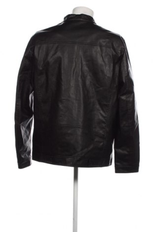 Ανδρικό δερμάτινο μπουφάν Oviesse, Μέγεθος XXL, Χρώμα Μαύρο, Τιμή 36,65 €