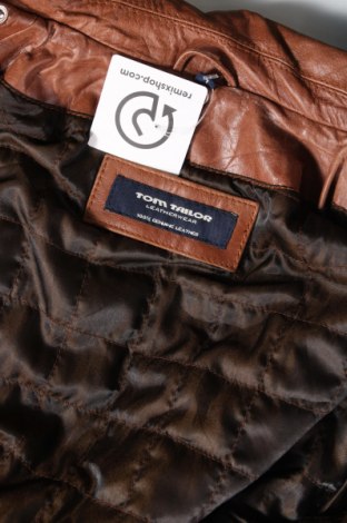 Pánska kožená bunda  Tom Tailor, Veľkosť L, Farba Béžová, Cena  60,81 €