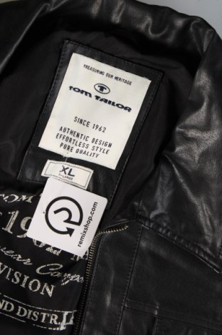 Herren Lederjacke Tom Tailor, Größe XL, Farbe Schwarz, Preis 55,91 €