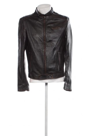 Ανδρικό δερμάτινο μπουφάν Vera Pelle, Μέγεθος XXL, Χρώμα Μαύρο, Τιμή 62,88 €