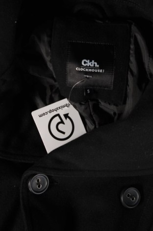 Ανδρικά παλτό Clockhouse, Μέγεθος S, Χρώμα Μαύρο, Τιμή 27,14 €