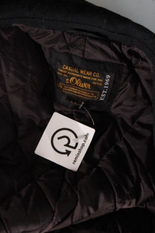Ανδρικά παλτό S.Oliver, Μέγεθος L, Χρώμα Μαύρο, Τιμή 31,55 €