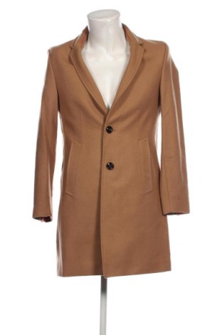 Мъжко палто Zara Man, Размер S, Цвят Кафяв, Цена 32,84 лв.