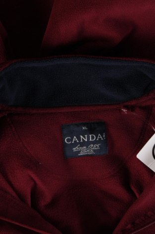 Ανδρική ζακέτα fleece Canda, Μέγεθος XL, Χρώμα Κόκκινο, Τιμή 10,37 €