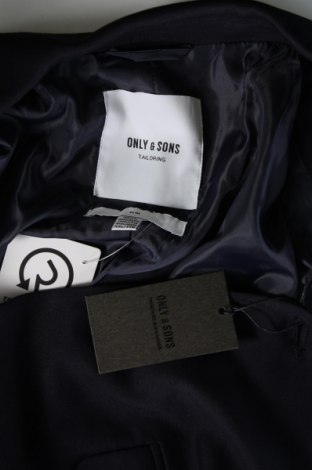 Ανδρικό σακάκι Only & Sons, Μέγεθος XXL, Χρώμα Μπλέ, Τιμή 36,08 €